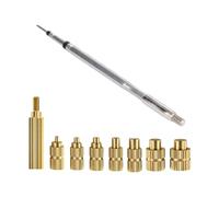 Inserto per saldatore Punta per saldatore 2mm-8mm Inserti hot melt Dado Ottone Set inserimento filettatura incorporato Configurazione semplice Resistente per la parte della stampante