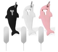 Inserto per scheda SIM da 3 pezzi, vassoio per scheda SIM, compatibile con tutte le marche di smartphone, kit di perni di espulsione della scheda anti-smarrimento