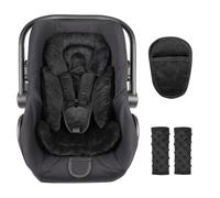 Inserto per seggiolino auto con 3 copri cinghie, 3 in 1, reversibile, supporto per la testa del seggiolino auto per neonati, morbido cuscino 3D per seggiolino auto, per bambini, passeggino, altalena