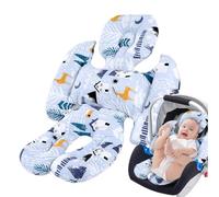 Inserto per seggiolino auto, supporto per testa e corpo per seggiolino auto, cuscino universale 2 in 1, cuscino reversibile per seggiolino auto, morbido cuscino per seggiolino auto, passeggino