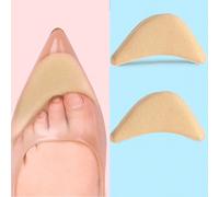 Inserto per tacco in schiuma ultrasoft, rialzo regolabile per tacchi alti/mocassini, protezione per le dita dei piedi, anti-attrito e anti-dolore, ridimensiona il cuscinetto anteriore del piede, fissa