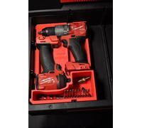 Inserto per trapano a percussione M18 e avvitatore a percussione Combo Gen 4, compatibile con il sistema Packout Toolbox, organizer protettivo per attrezzi (grigio, lato destro)