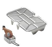 Inserto per vaporiera da campeggio, griglia a vapore per cottura - Griglia di inserimento per vaporiera - Vaporizzatore per alimenti in acciaio inox, vassoio vapore multifunzione, ripiano a vapore