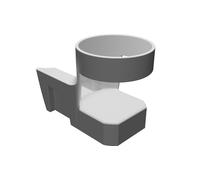 Inserto Portabicchiere Costa per Kia Optima 2016 Stampato 3D
