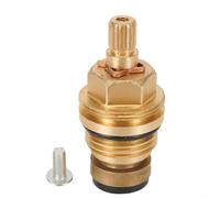 Inserto pressacavo per valvola di rubinetto in rame da 2 pollici a 20 denti per la riparazione tradizionale del rubinetto della rondella standard, bobina singola ad apertura lenta fredda, giallo