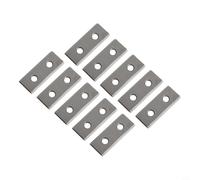 Inserto quadrato in carburo 30 x 12 x 1,5 mm 35° per tornio legno, set da 10 pezzi con 2 tagli per bordo e design reversibile