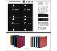 Inserto Variant 869 SAFE 4 Scomparti 90x120mm Trasparente Nero 10 x Confezione