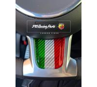 Inserto Volante in VERO CARBONIO Tricolore per Abarth 595 - 695 Restyling