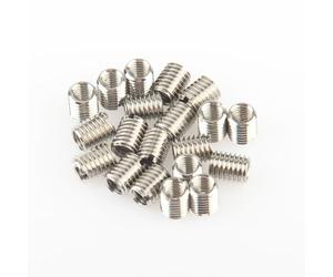 Insertos Roscados 20 Piezas Insertos Autorroscantes M8 a M6 10 mm Acero Inoxidable Tuercas Remachables, Casquillos Roscados Herramientas, para Reparación de Rosca de Tuerca