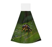 Insetti sulle foglie Asciugamano portatile appendibile, asciugamano da cucina super assorbente, asciugamano da cucina per bambini adulti bagno cucina appeso asciugamano