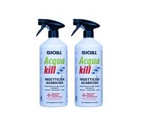 Insetticida Acaricida Acqua Kill Insetti Striscianti Volanti Acari 750ml 2 Pezzi
