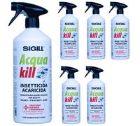 Insetticida Acaricida Acqua Kill Insetti Striscianti Volanti Acari 750ml 6 Pezzi