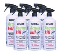Insetticida Acaricida Spray ACQUA KILL, Liquido Microincapsulato. Pronto All'Uso a Largo Spettro D'Azione e Lunga Persistenza 750ml (6 Spray)