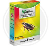 INSETTICIDA ADESIVO PER SCARAFAGGI E BLATTE PAPILLON - CONFEZIONE DA 5 TRAPPOLE