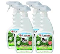 Insetticida ANTI ZANZARE Pronto Uso. Rispetta La Vegetazione, Non Macchia. Abbattente e Attivo Fino a 4 Settimane. Con Solvente a Basso Impatto Ambientale 500ml (4 Spray)