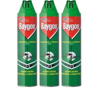 Insetticida Baygon Scarafaggi E Formiche Plus Spray 400 Ml 3x400 ml Sp