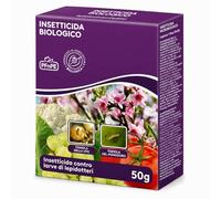 Insetticida Biologico a Base di Bacillus Thuringiensis kurstaki, 50g - Trattamento Larve Lepidotteri Bruchi Orto Piante - Efficace contro Processionaria Tignola Cavolaia - Polvere Bagnabile PFnPE Bio