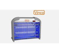Vinco Zanzariera Elettrica 20240 - Insetticida 2 Lampade UV 16W Copertura 40 mq Giardino