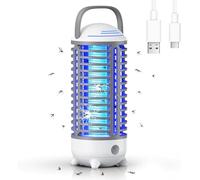 Insetticida elettrico con lampada a LED, 4200 V, lampada per zanzare, con luce a LED, impermeabile, per zanzare, zanzare, mosquito killer