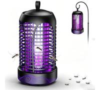 Insetticida elettrico, trappola per mosche elettrica IPX4, impermeabile, ad alta tensione, trappola per zanzare, uccisore per interni da letto e giardini, 20 W, lampada UV per zanzare