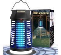 Insetticida Loowoko Lampada Antizanzare Elettrica, 4200V Lampada Antizanzare da Esterno con Led Luce, IPX4 Impermeabile Ammazza Lampada Zanzare Elettrico, Antizanzare Elettrico