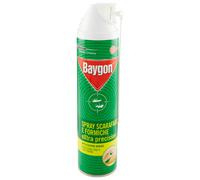 Baygon Spray con Cannuccia Extra Precision, Efficace contro Scarafaggi e Formiche, Protezione Continua fino a 4 Settimane, 1 Confezione da 400 ml