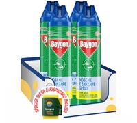Insetticida spray per mosche e zanzare - 400 ml kit con Spugna Brandizzata SPESA & RISPARMIO Inclusa - Variazioni 4/8/12 Pezzi (4)