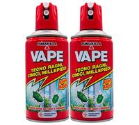 Insetticida Spray Tecno RAGNI, CIMICI, MILLEPIEDI Ad Azione Rapida. Applicato Sulle Pareti Domestiche Non Lascia Aloni 300ml (2 Spray)