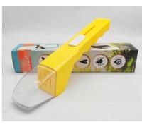 Insetticida vivo, cattura insetti, per interni, con manico telescopico, adatto per bambini per osservare insetti da vicino, 28 x 5 x 5 cm, giallo, 1 pezzo