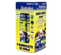 Insetticida Zanzare Spray 4 Pezzi - Protezione Fino a 1 Settimana per Bomboletta - Copertura Grandi Aree per 1 Mese Totale - Anti Zanzare Volanti Interno Esterno
