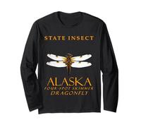 Insetto del Territorio dell'Alaska, la libellula a quattro macchie Maglia a Manica
