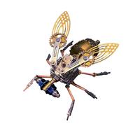 Insetto in metallo puzzle 3D, Steampunk meccanico in metallo mosca montaggio STEM Model Kit, regalo da collezione ideale per adulti e ragazzi