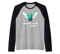 Insetto Mi sono svegliato come questo Franz Kafka Cicada Beetle Bugs Maglia con Maniche Raglan
