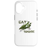 Insetto pregare mantide mangiare insetti romantici mantide animali domestici Custodia per iPhone 16