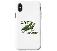 Insetto pregare mantide mangiare insetti romantici mantide animali domestici Custodia per iPhone X/XS