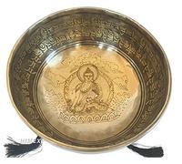 inside Buddha tibetano dell' Himalaya speciale di metallo intagliato a mano 7 campane tibetane