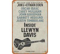 Inside Llewyn Davis 2013 Targa in metallo retrò decorazione da parete 30,5 x 20,3 cm poster del film look vintage