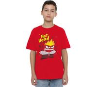 Inside Out 2 Anger Unisex Kids T Shirt Maglietta, Rosso, 5-6 Anni per Bambini, Rosso, 5-6 Anni