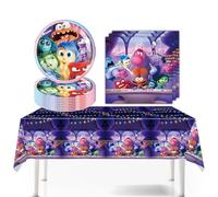 inside out compleanno, Inside Out Set di stoviglie per feste, per bambini, per bambini, per feste di compleanno e tavolo (blu)