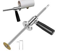 Inside PVC Pipe Cutter for Drill, Stainless Steel Inside Pipe Cutter for PVC Pipe1-1/2 Inch to 8 Inch, 7" Adjustable Cutting Depth