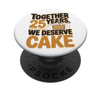 Insieme 25 anni. Ci meritiamo la torta PopSockets PopGrip Adesivo