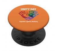 Insieme contro il bullismo Bambini Unity Day Arancione Anti Bully PopSockets PopGrip Adesivo