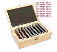 Insieme del Calibro Set Di Tamponi For Fresatura CNC Con Blocchetti Paralleli Prodotti Ad Alta Precisione Da 18 Pezzi In Acciaio Legato 100mm/150mm 9 Paia(100mm)