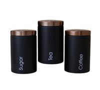 Insieme della scatola del tè dello zucchero del caffè 3 pz/set, contenitori