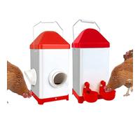 Insieme di alimentazione e consumo di alcol per l'alimentazione di pulcini intasatori per anatre, dispensatore di alimentazione per pulcini a prova | Alimentazione automatica per galline