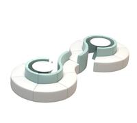 Insieme di posti a sedere imbottito dell'ottomano di accento, retro a due lati del sofà con cuoio impermeabile resistente ai graffi per l'ingresso e l'ufficio dell'hotel