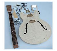 insieme professionale della chitarra elettrica Chitarra Elettrica Semilavorata Da 43 Pollici Corpo Semi Cavo E Tastiera In Palissandro Con Tutto L'hardware kit per chitarra incompiuto