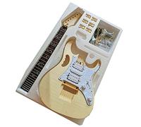 insieme professionale della chitarra elettrica Facile Installazione Corpo In Tiglio Tastiera In Palissandro Collo In Acero Set Di Kit Fai Da Te Per Chitarra Elettrica kit per chitarra incompiuto