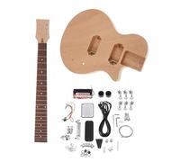 insieme professionale della chitarra elettrica Kit Chitarra Elettrica Incompiuta Corpo In Mogano E Manico In Palissandro Strumento Per Gli Amanti Della Chitarra kit per chitarra incompiuto