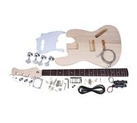 insieme professionale della chitarra elettrica Kit Fai Da Te Per Basso Elettrico A 4 Corde, Corpo In Tiglio Massiccio, Manico In Acero, Tastiera In Palissandro, Kit Fai Da Te kit per chitarra incompiu